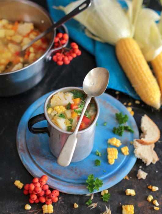 zupa z kukurydzą