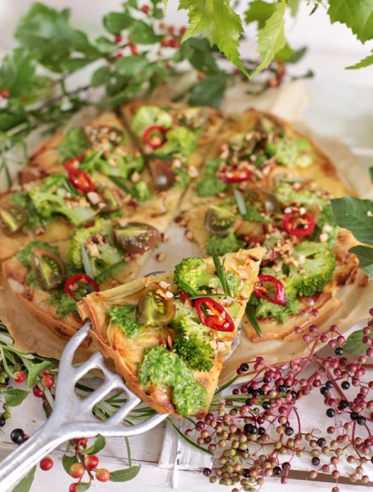pizza wegetariańska, przepis