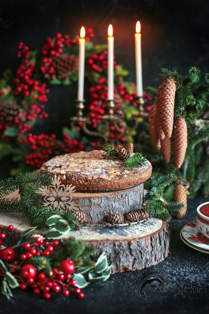 ciasto makowo migdałowe z jabłkiem