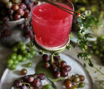 domowy kisiel z winogron