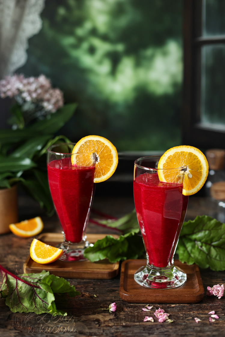 przepis na smoothie z buraka i pomarańczy