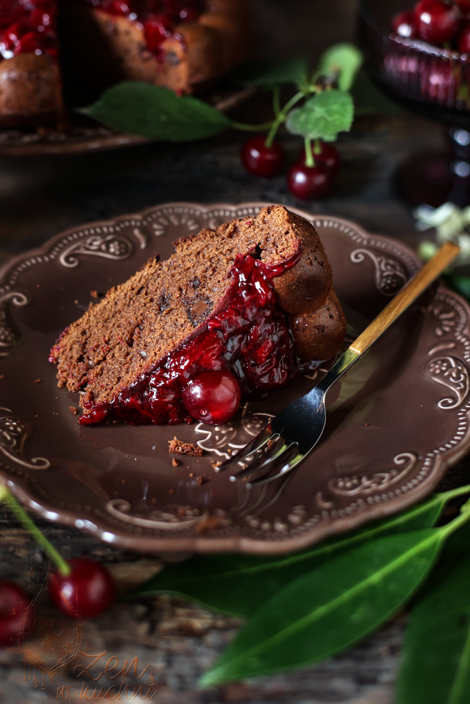 ciasto czekoladowe z wiśniami