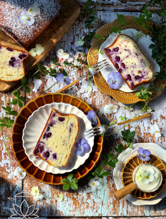 Ciasto jogurtowe o sernikowej konsystencji, bez tłuszczu, pełne białka i borówek - lekkie, wilgotne i idealne na zdrowy deser.